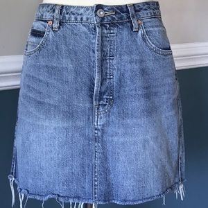 We the Free Distressed Denim Skirt Size 31